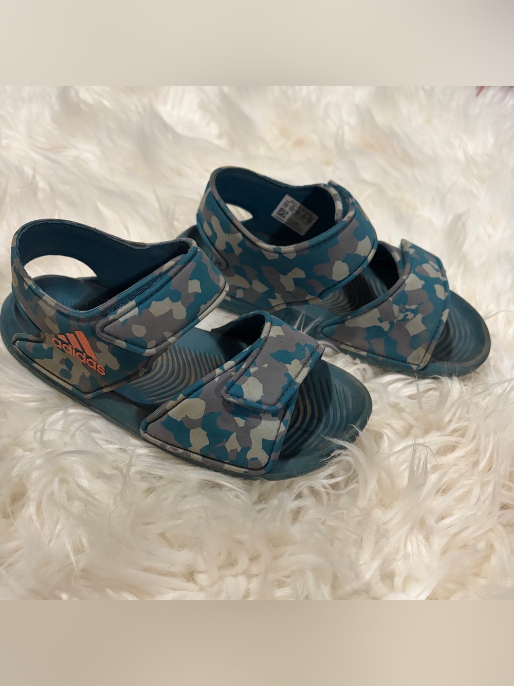 Adidas boys Velcro sandals size 12